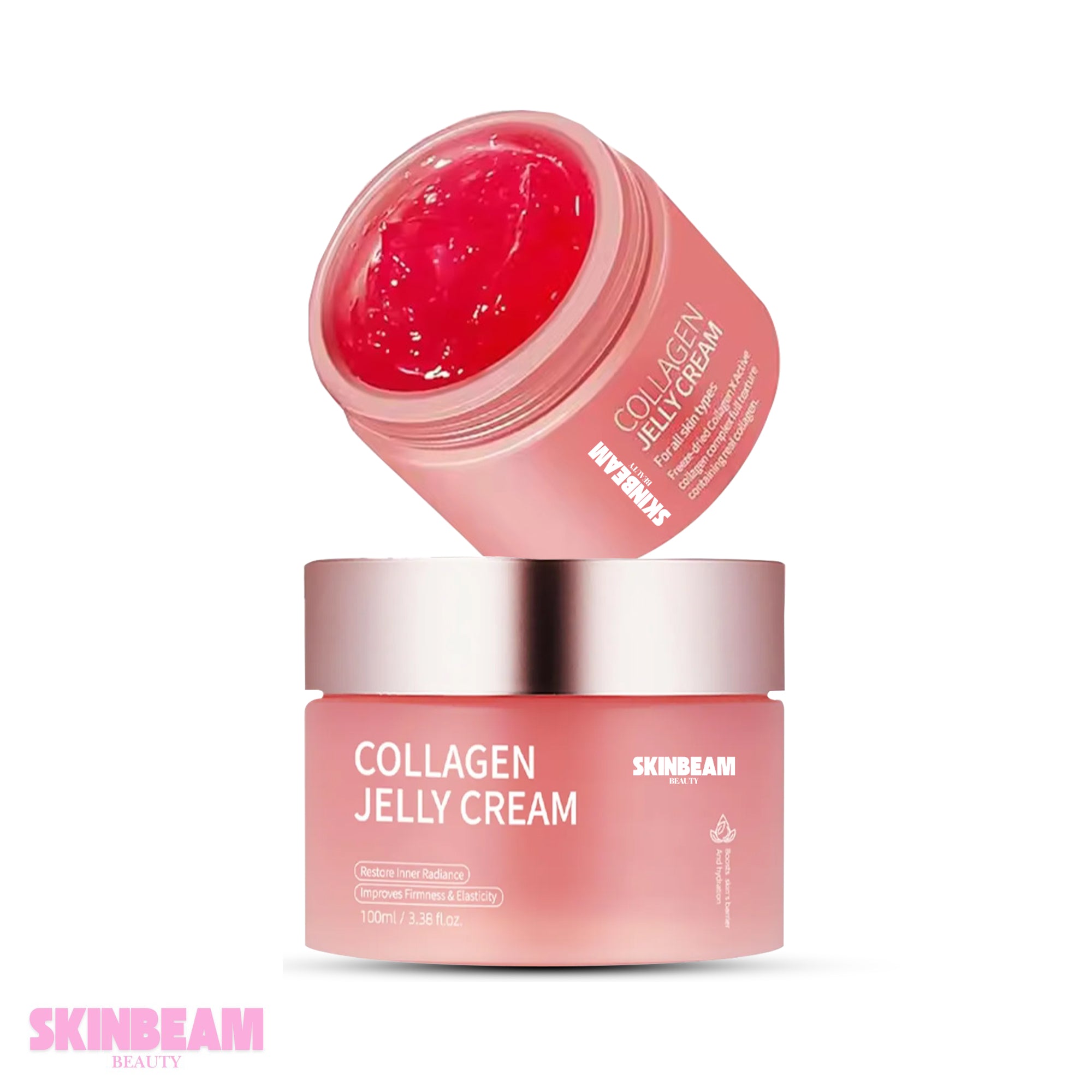 Hydrolyzed Collagen Jelly Face Cream - Firming, Hydrating, & Anti-Aging Moisturizer with Deep Penetration for Smooth & Youthful Skin