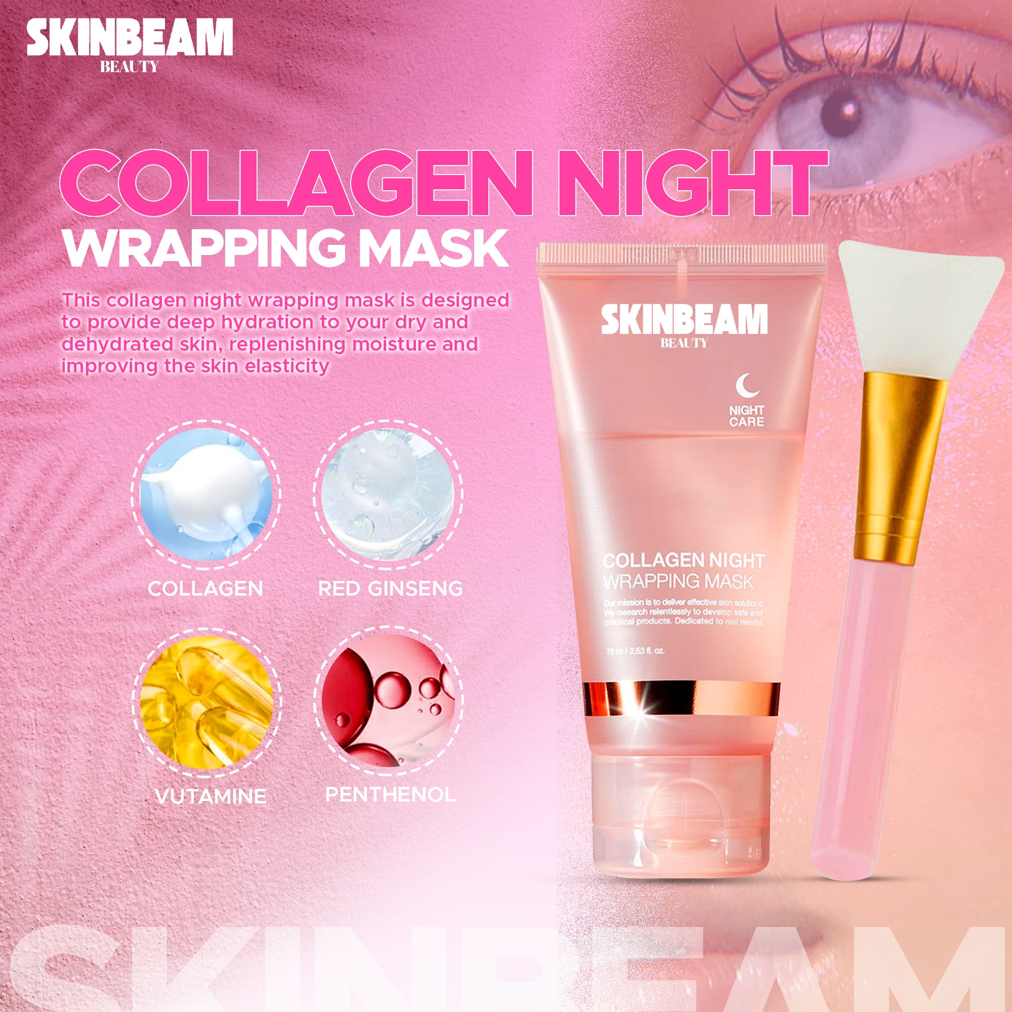 Face Night Mask – Collagen Wrapping Mask for Ultimate Skin Rejuvenation