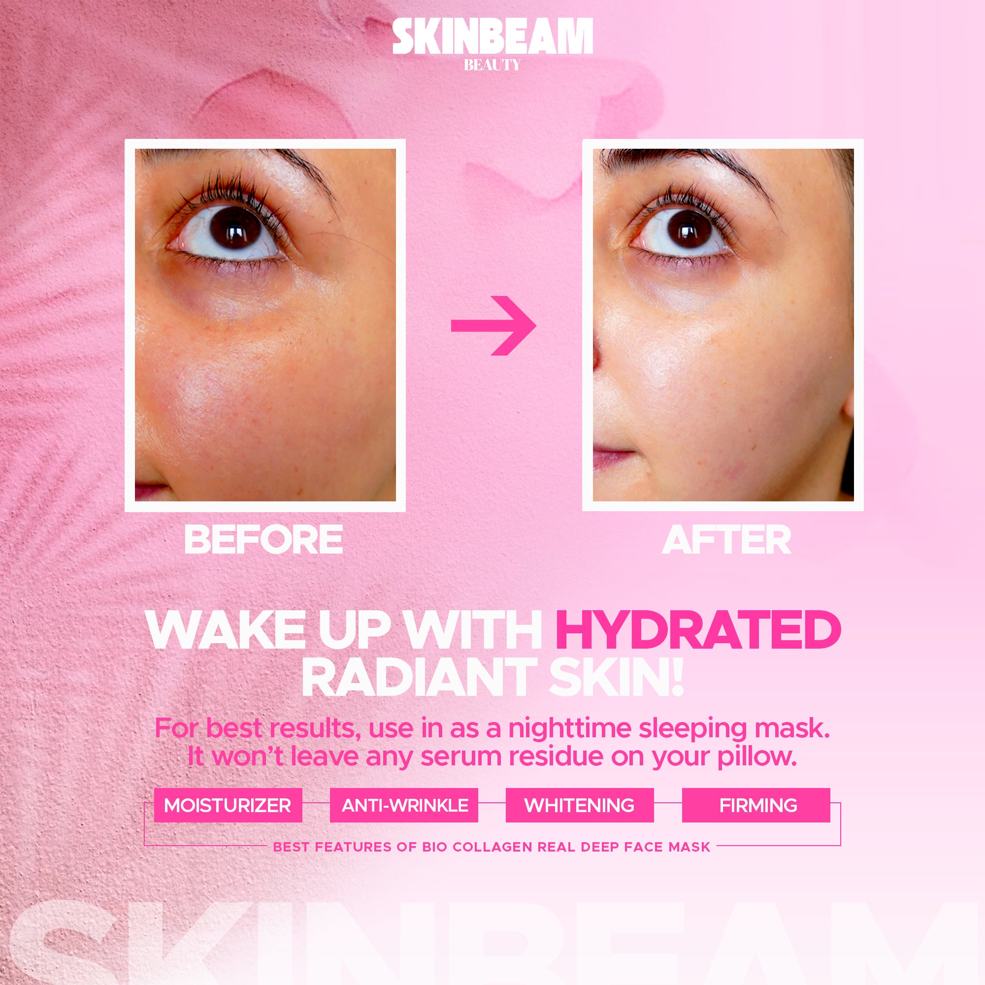 Deep Bio Collagen Mask - Pore Minimizing, Elasticity Boost, & Deep Hydration with Probiotic Galactomyces Ferment & Hyaluronic Acid