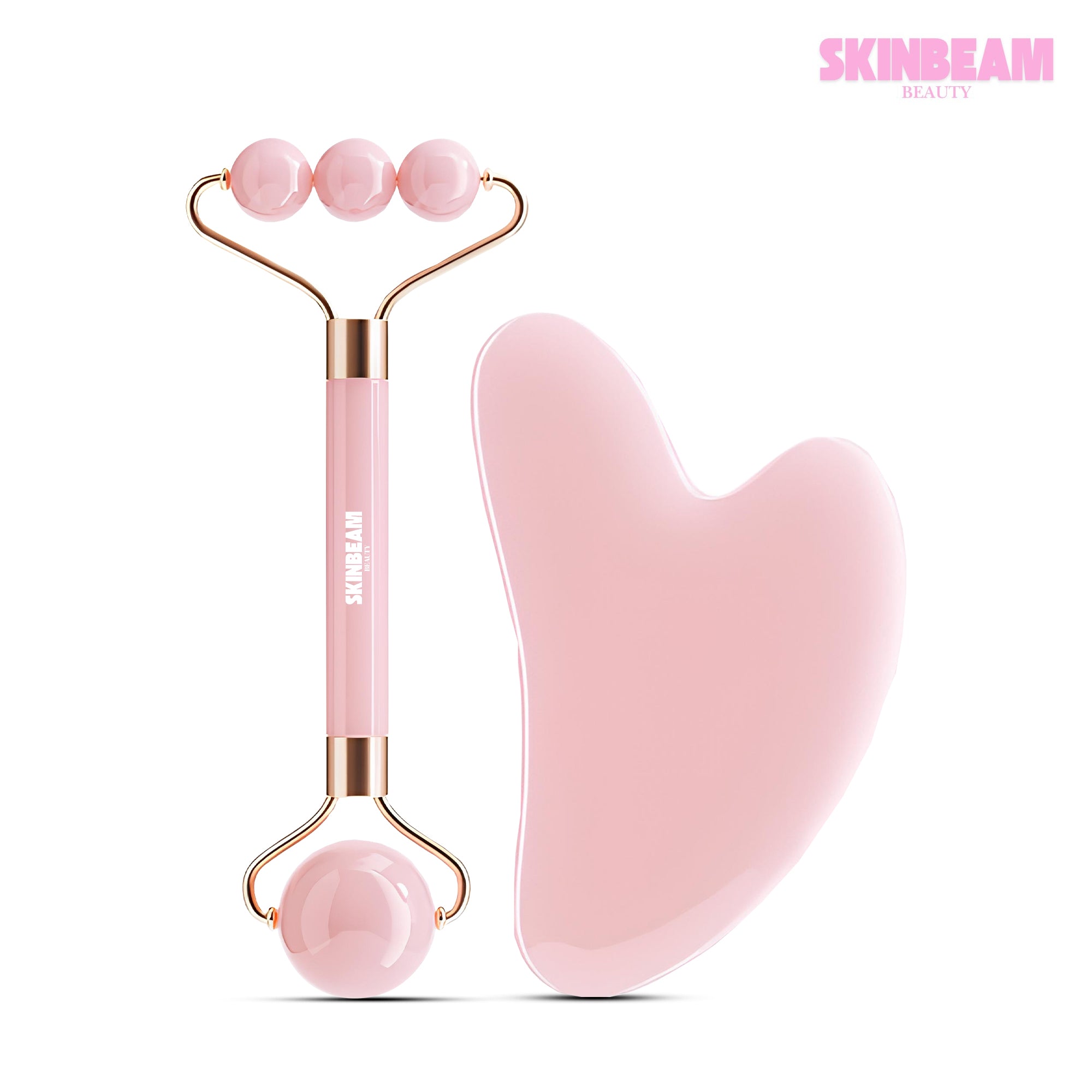 Gua Sha Massage Jade Roller Facial and Eye – Anti-Aging & Puffiness Reduction