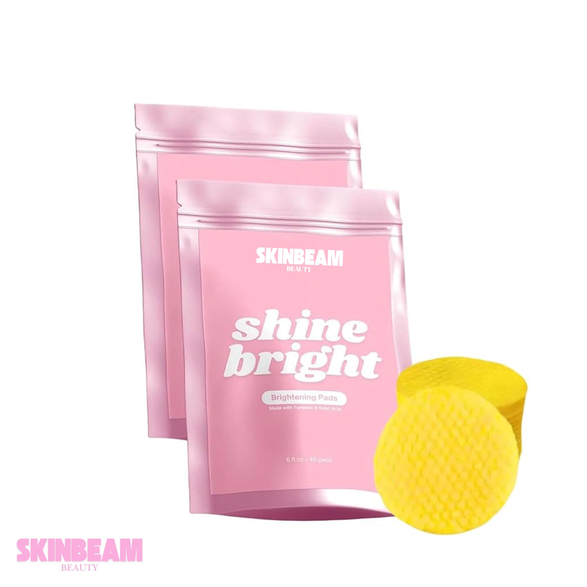Lemon Turmeric & Kojic Acid Pads – Exfoliating & Brightening Facial Pads for Dark Spots, Acne, and Uneven Skin Tone